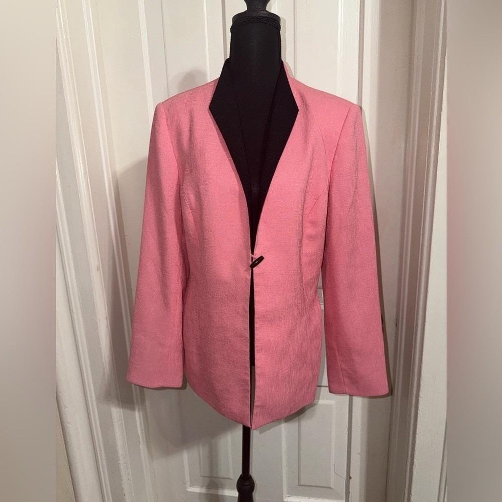 Vintage Women's size 10 Kasper Pink Women's Blazer work, pink